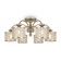 Freya FR2539CL-06G Ksenia ceiling lamp, 730x730x309 mm, E14, 6x40W, color matte gold