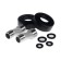 ACCOONA A63207F bath mixer, single -leaf, pour 158 mm, shower set, black