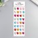 Stick plastic rhinestones "Hearts Multi -colored crystals" MIX 32x10.5 cm