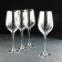 A set of glass glasses for the wine "Silver Smoke", 350 ml, 4 pcs