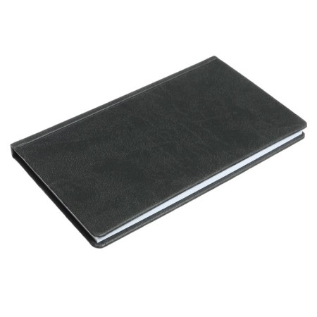 Lowed A6, 64 sheets, on the stitch, artificial leather cover, gray-1