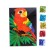 Application with sequins "Parrot on a branch" + 6 colors of sequins of 7 grams