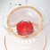 Aromarrier touchscap "Heart" G9 35W gold 13x13x20 cm Risalux