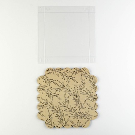 Bearbox, confectionery packaging with PVC lid, “craft”, 18 x 18 x 3 cm-5