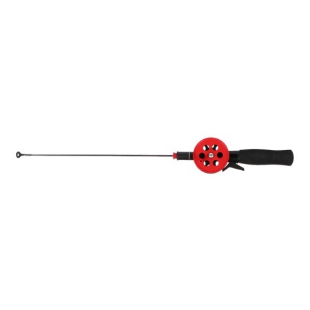 Winter fishing rod, neoprene pen, length 42 cm, red color, HBF-34 (1)