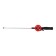 Winter fishing rod, neoprene pen, length 42 cm, red color, HBF-34 (1)