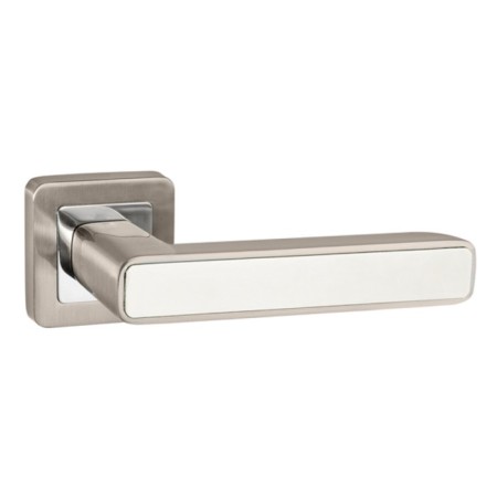 Separate handle Punto Mars QR SN/WH-19, Matte Nickel Color/White