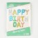 Foil ball 14 "Happy Birthday" inscription, Makarun