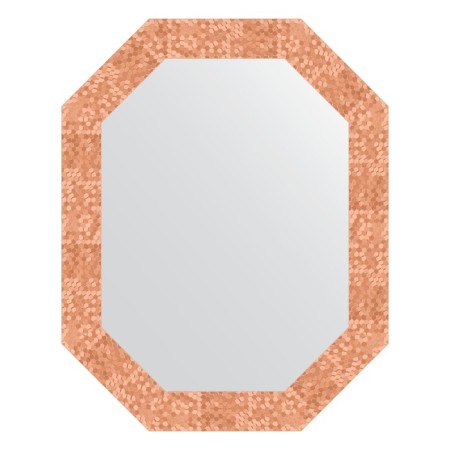 Mirror in the baguette frame, honeycomb copper 70 mm, 57x72 cm