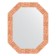 Mirror in the baguette frame, honeycomb copper 70 mm, 57x72 cm