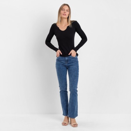 Women's jeans-glue, blue color, size 27-1