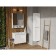 Tumbling under the Aquaton Skandon Doors, 70 cm, white gloss color, white matte