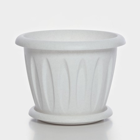 Pot with the pallet "Felicia", 3.6 l, the color is marble
