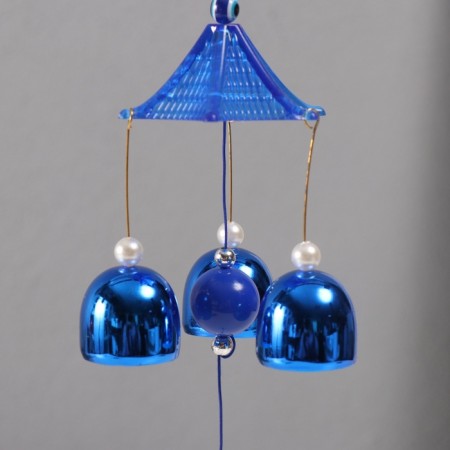 Wind music Metal from the evil eye "Fatima hand" 3 bells 45 cm-2