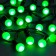 Garland “thread” 10 m with nozzles “balls 1.5 cm”, IP44, dark thread, 100 LED, green glow, 8 modes, 220 V
