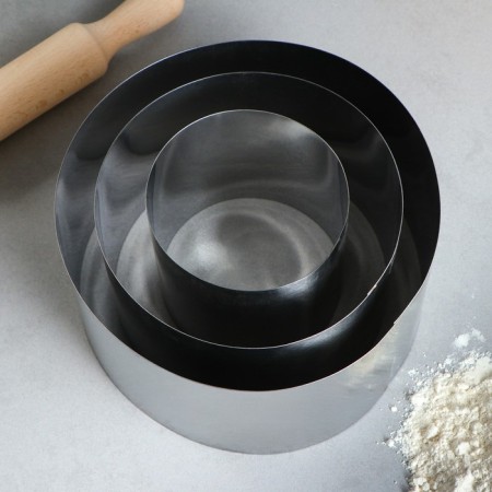 A set of baking forms and calculation "Circle", D-20, H-10 cm, 3 pcs-1