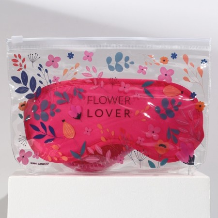 Flower Lover set, cosmetic bag, sleep mask and comb-9