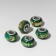 Bead "sparkle", the color is yellow-green in silver