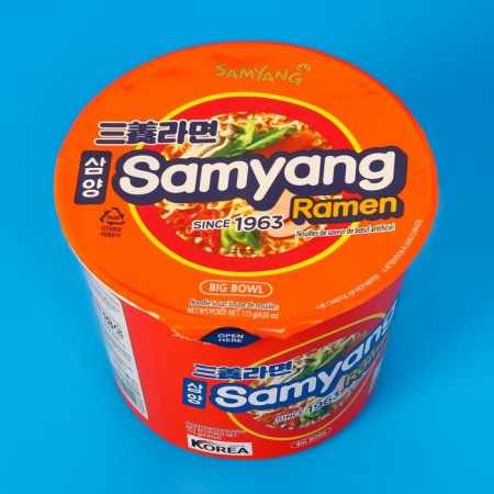 Lapsha quickly preparation "Samying Big Bowl" with the taste of beef, acute, 115 g-1