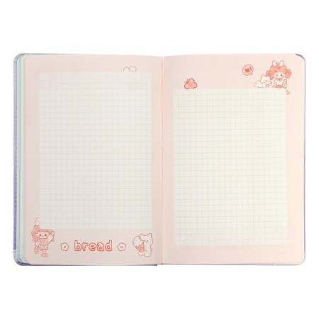 Gift notebook, A6+, 132 sheets, color block, with a stream on a magnet, PVC cover, "Anime", mix-7