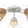 Six 5x15W E27 White-brown 52x52x15cm Bayerlux