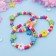 Bracelet Children's "Choselka" flowers rainbow, color mix