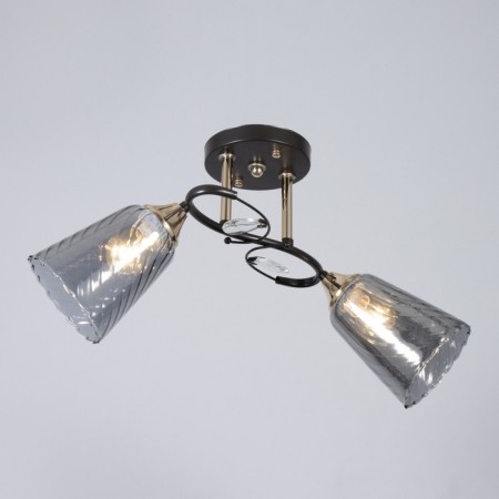 Roni chandelier 2he27 40w Black 50x20x23cm Bayerlux-2