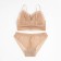 Lower linen women: top and panties, beige color, size 42-44
