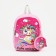 Baby backpack on a zipper, with a wallet, pink color