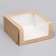 Confectionery packaging with a window, craft, 21 x 21 x 10 cm