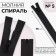 Lightning "Spiral", No. 5, detachable, waterproof, automatic lock, 90 cm, black color