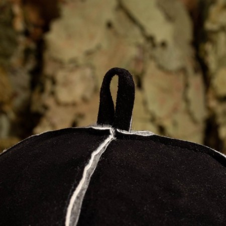 Bath cap from the "premium" sheepskino straight seam, black-4