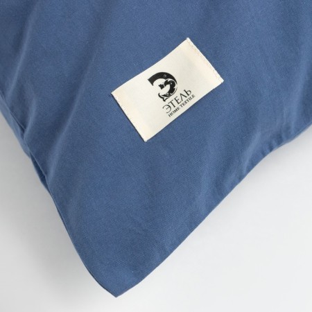 A set of pillowcases Ethel 50*70 cm - 2 pcs, col. Blue, Zhart cotton, 140g/m2-1