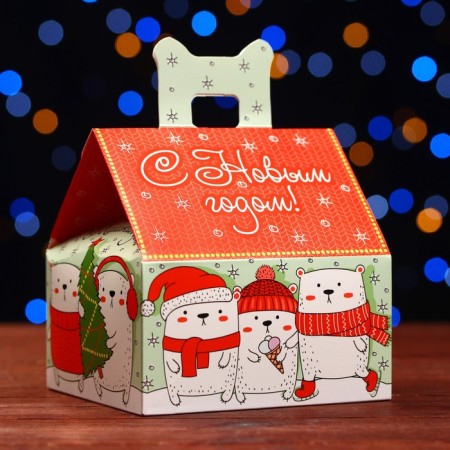 Gift box "Mishkin House", 13.3 x 11.6 x 12.6 cm-1