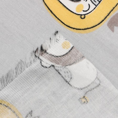 Printed "lion" Sh.160 cm, satin, 100% cotton-3
