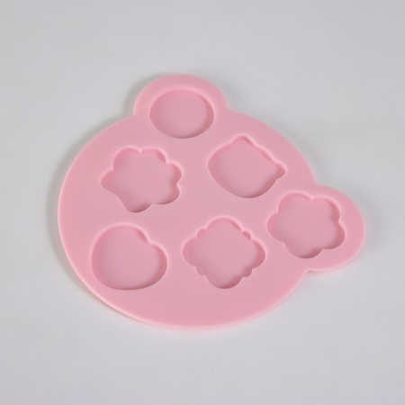 Form for waxing silicone "Bear" 13.6x12.4 cm