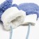 Mittens of winter children's minku, ts.Siniy, rr 15-16 (17 cm)