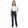 Pants for girls, height 122 cm, dark blue color