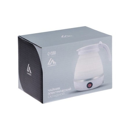 Electric kettle Luazon LSK-1812, plastic, 0.6 l, 600 watts, road, white-7