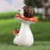 Garden figure "Hedgehog on the mushroom" 10x11x21cm