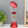 Lava-lamp "Rose" LED from 3haa USB batteries Red 7.5x6.5x25cm