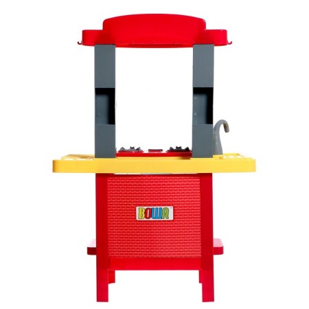 Game set "Dream kitchen" with dishes and products, light, sound, works from batteries-4
