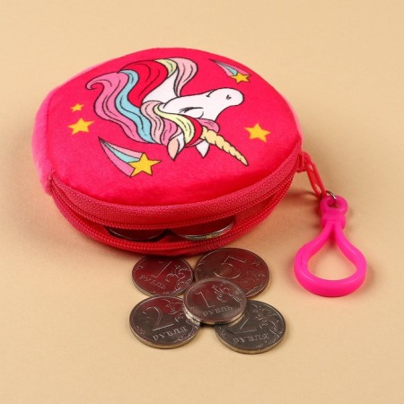 Clushing round wallet, Minnie and Unicorn-5
