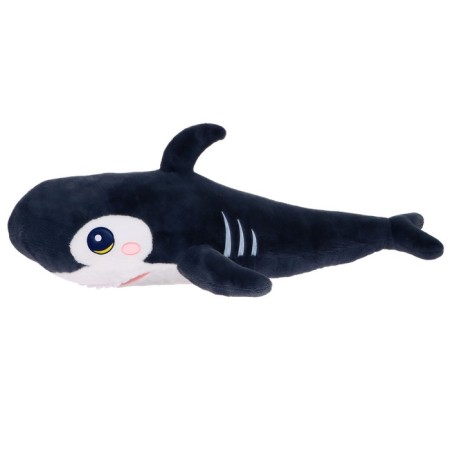 Soft toy "Shark", dark gray color, 120 cm-1