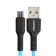 Smartbuy S21, microUSB cable - USB, 2.4 A, 1 m, charging + data transfer, blue