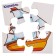 Developing puzzles made of wood "transport", element: 5x5 cm
