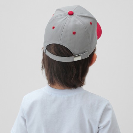 Children's cap KAFTAN R.52-54 Gray/Red-3