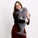Soft toy "Killed", 80 cm, gray color