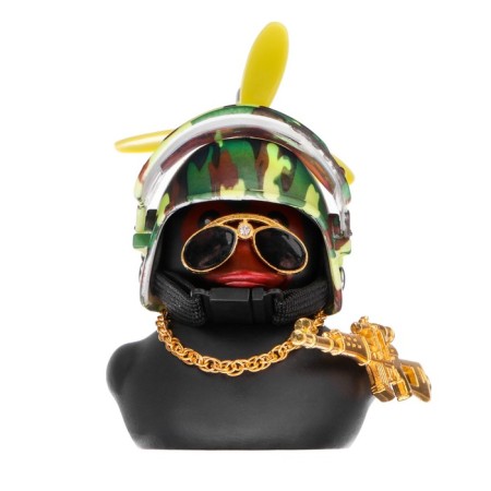 Duck with a propeller black, Hakki helmet-3