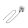 Switch for the wall lamp Proconnect, with a chain, 270 mm, the color of silver